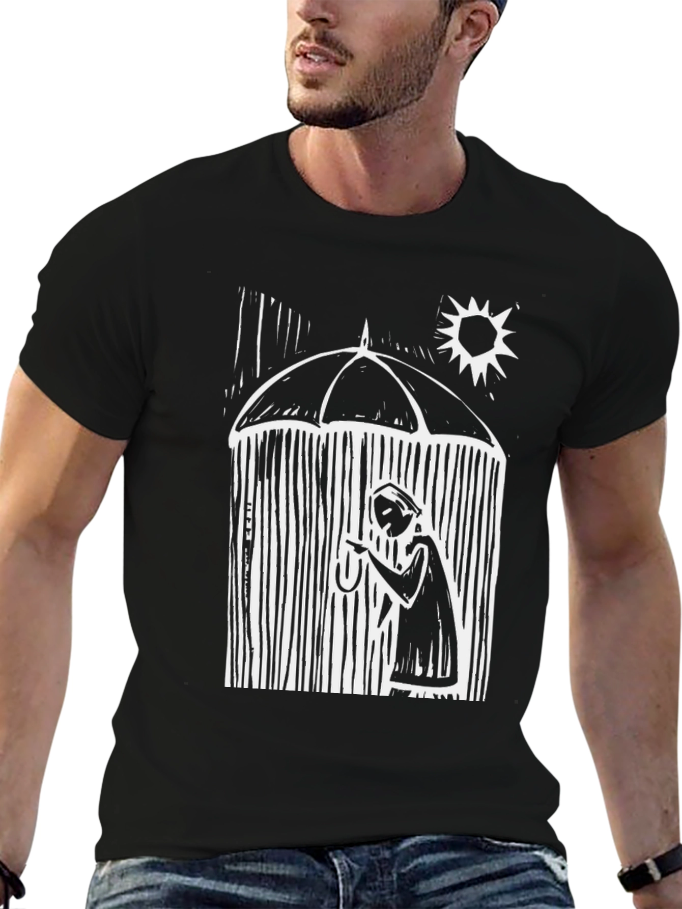 Rainy Day Graphic Tee - Unique Design