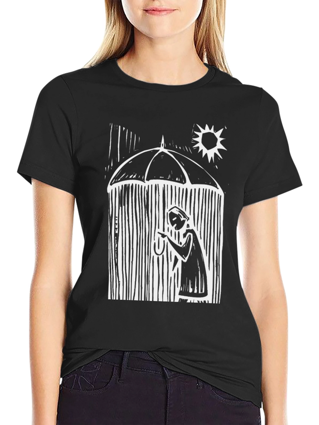 Rainy Day Graphic Tee - Unique Design