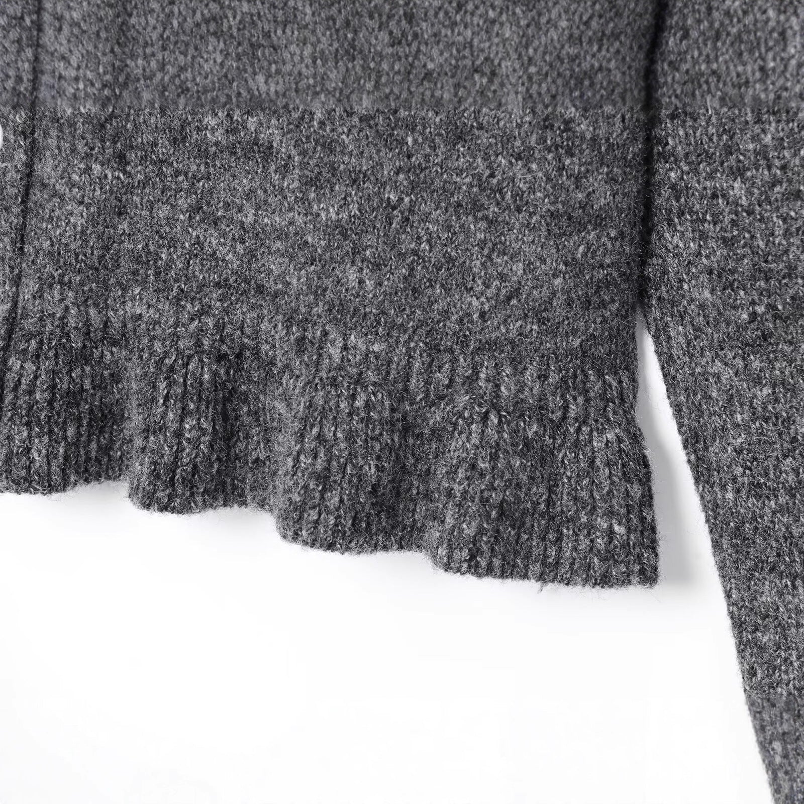 Doll collar single breasted knitted cardigan jacket for women