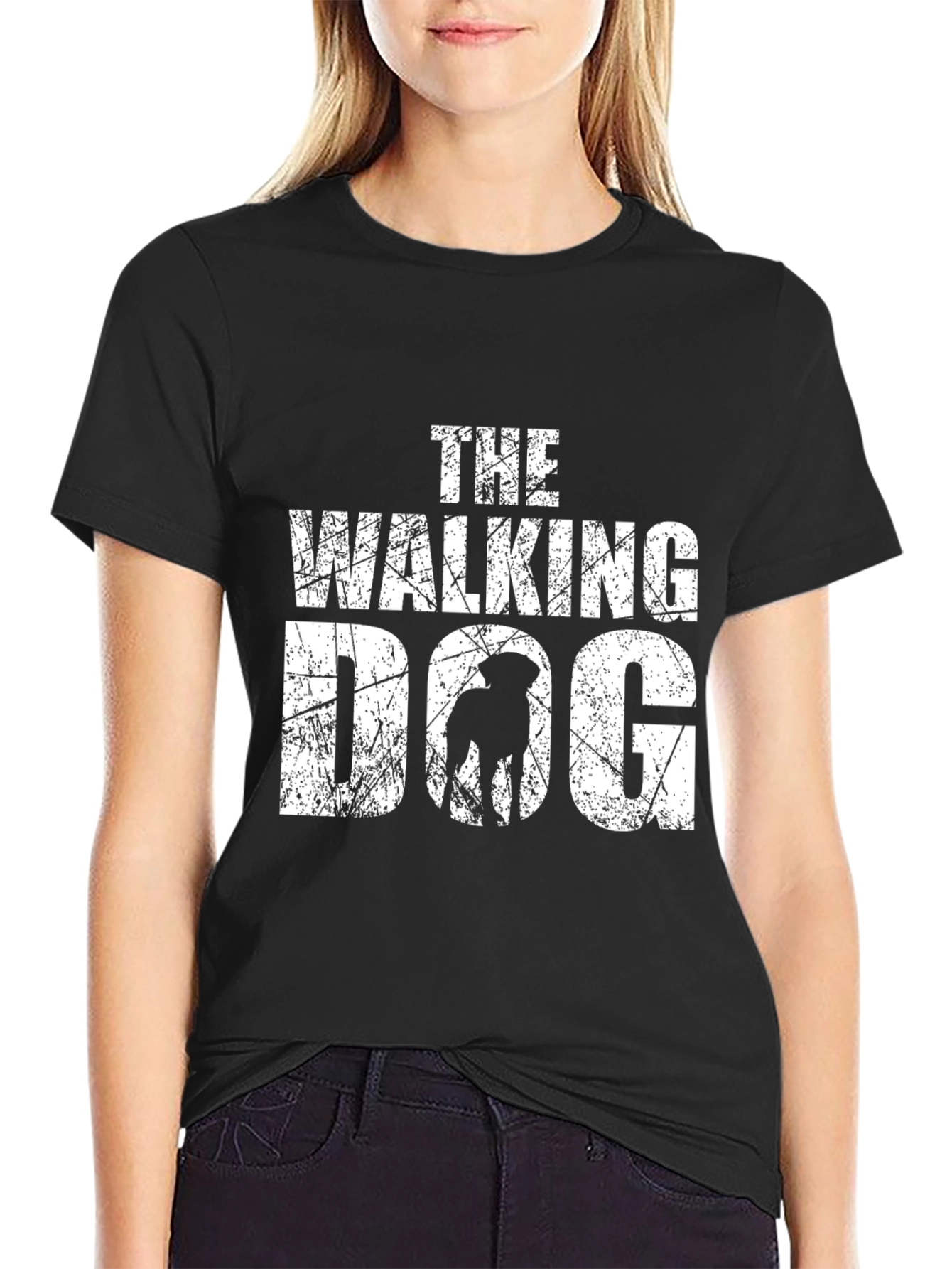 The Walking Dog T-Shirt - Black Graphic Tee