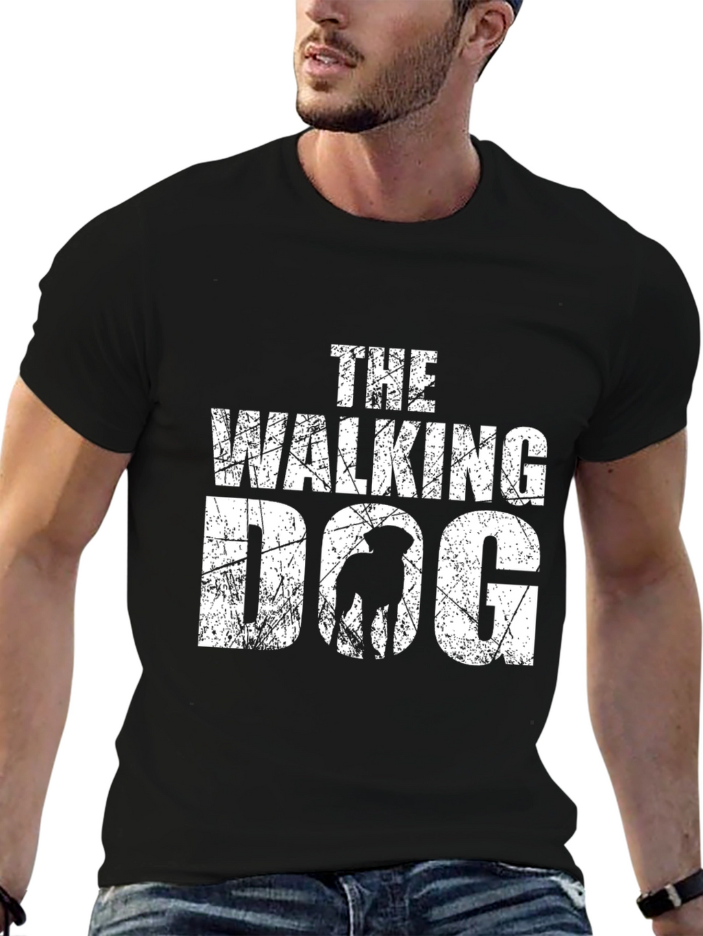 The Walking Dog T-Shirt - Black Graphic Tee