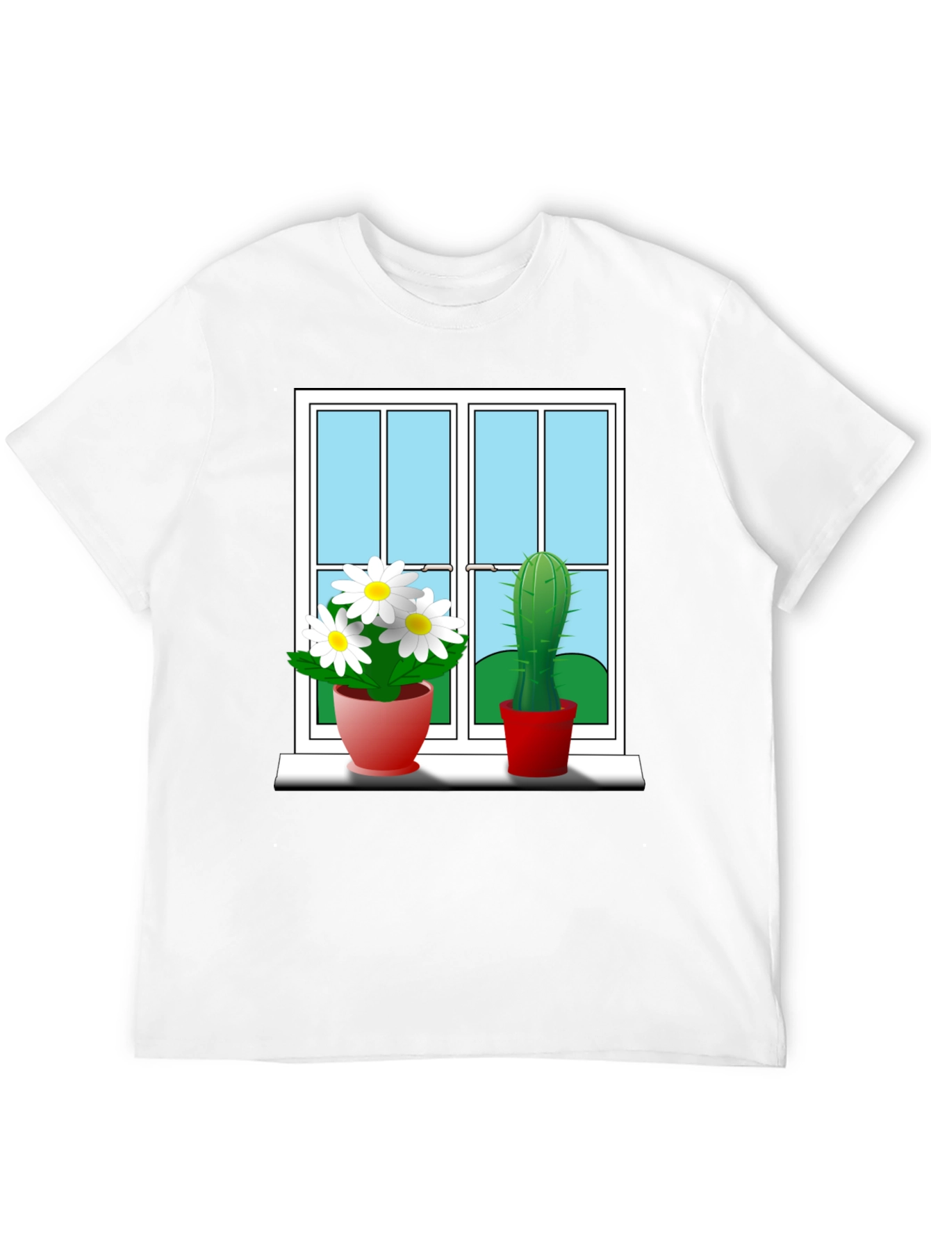 Window Plants Graphic Tee - Stylish & Unique!