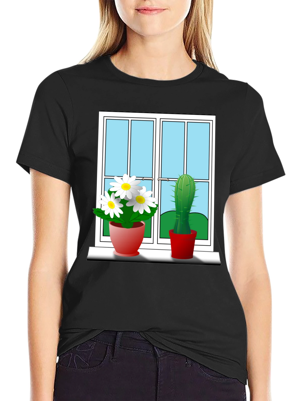 Window Plants Graphic Tee - Stylish & Unique!