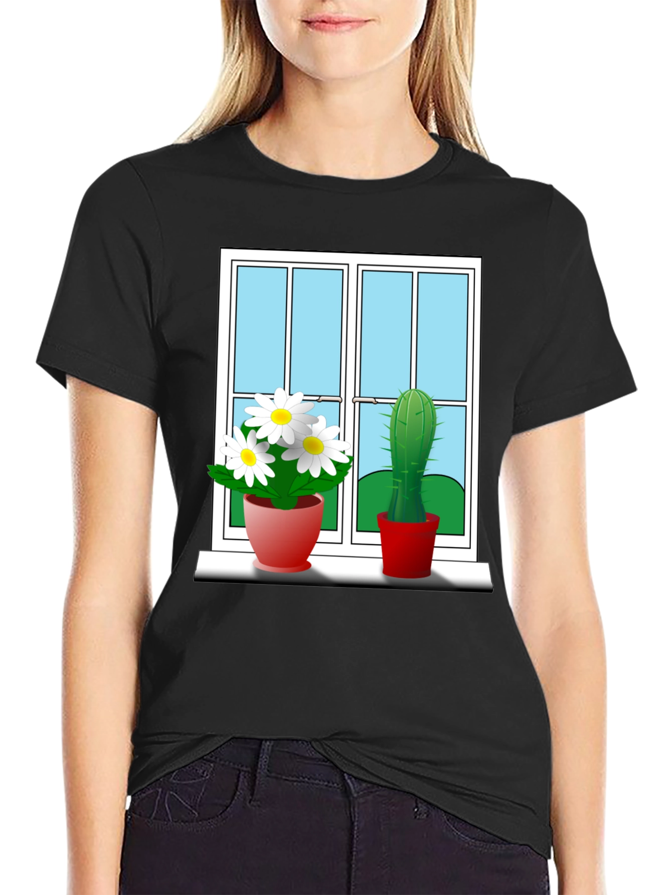 Window Plants Graphic Tee - Stylish & Unique!