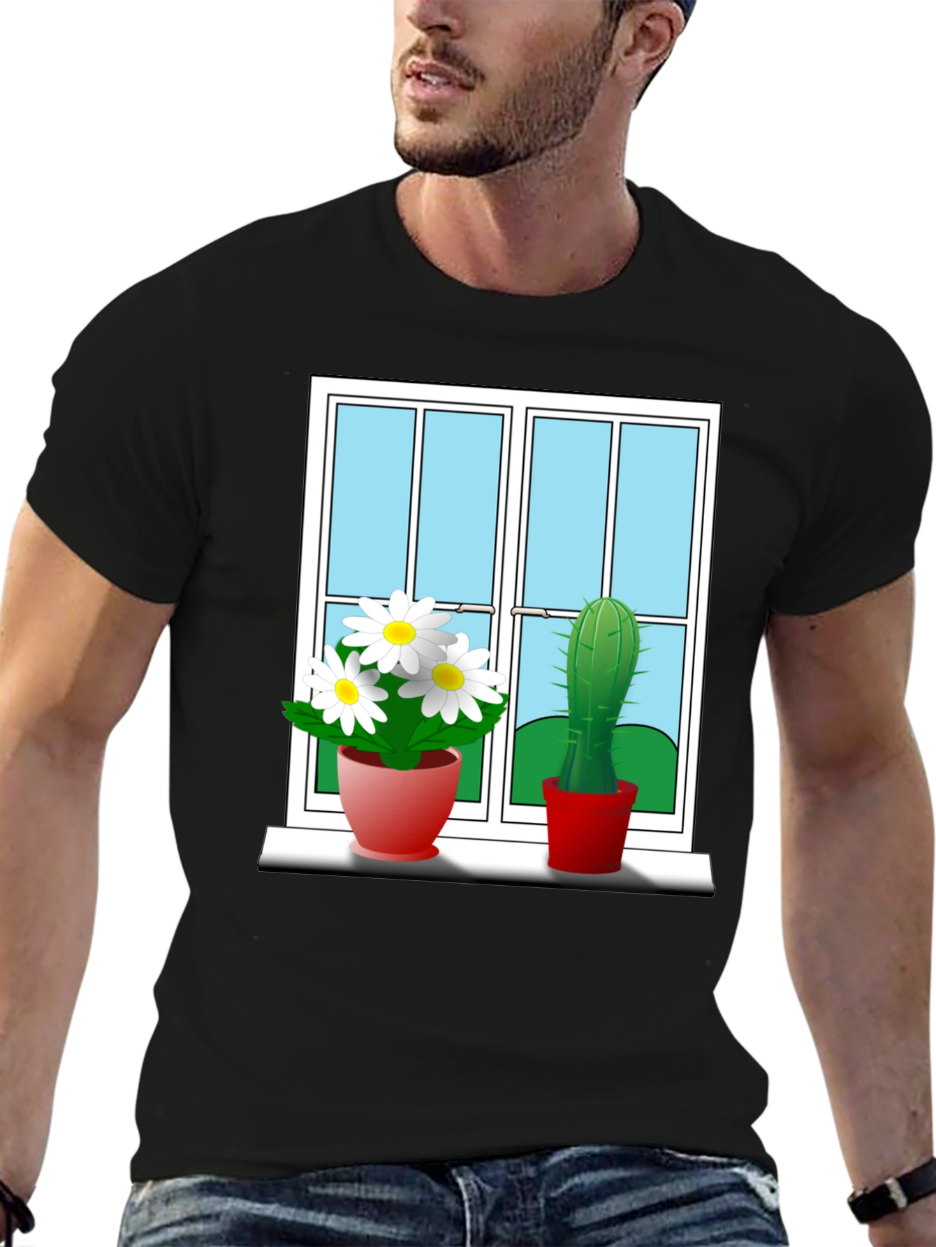 Window Plants Graphic Tee - Stylish & Unique!