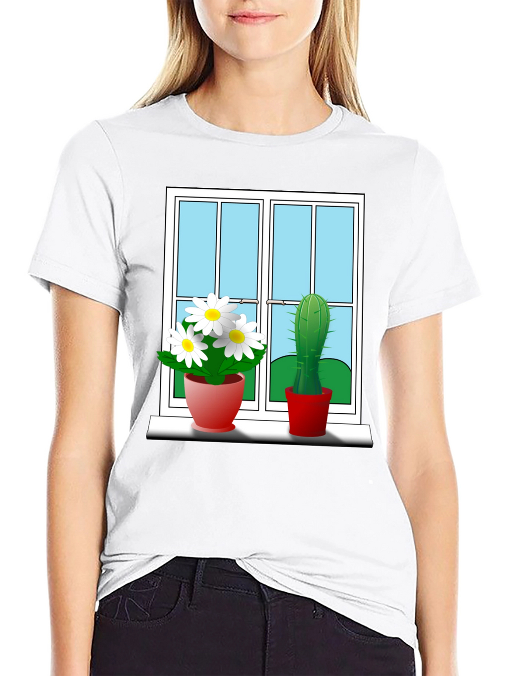 Window Plants Graphic Tee - Stylish & Unique!