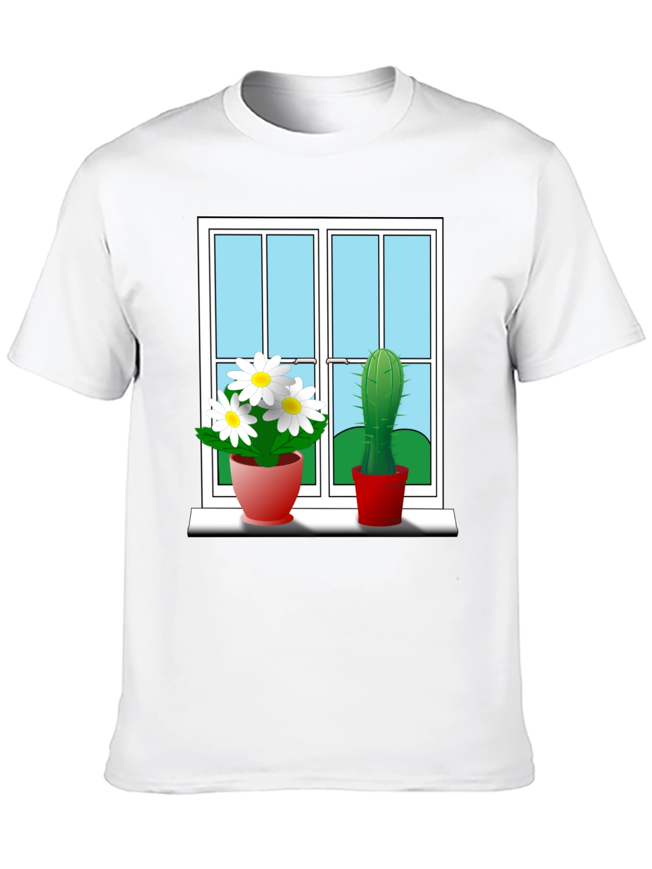 Window Plants Graphic Tee - Stylish & Unique!