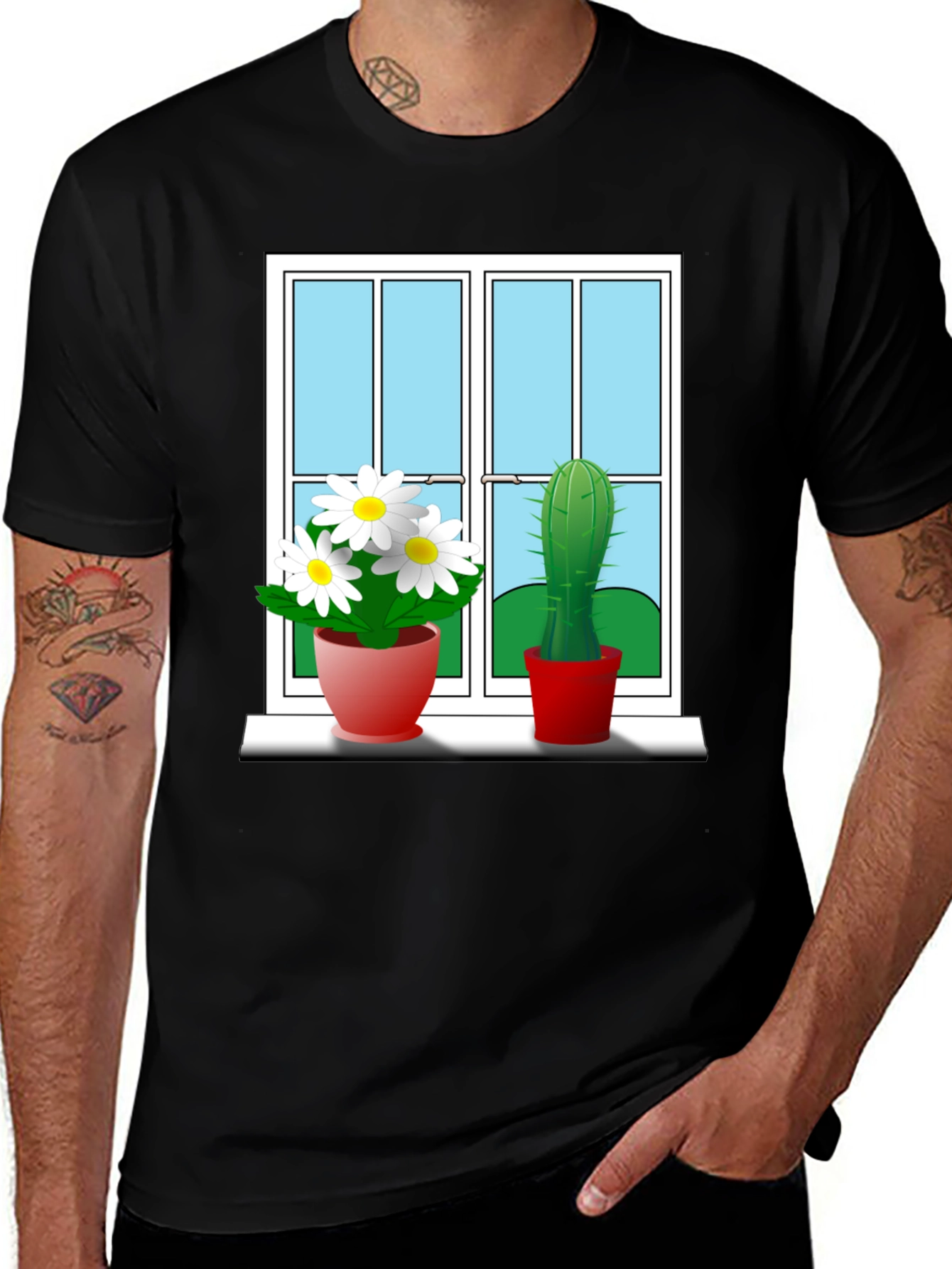 Window Plants Graphic Tee - Stylish & Unique!