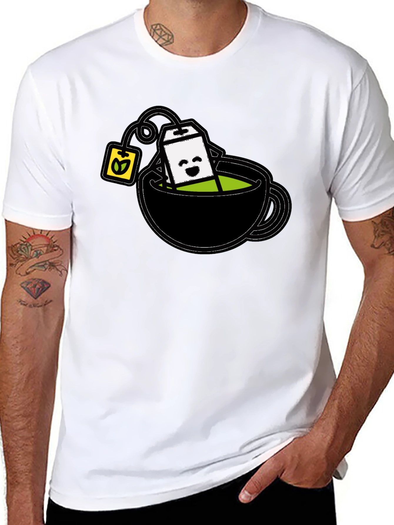Cute Tea Cup T-Shirt - Kawaii Tea Time Tee