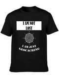 Geocaching T-Shirt - I Am Not Lost Compass Tee