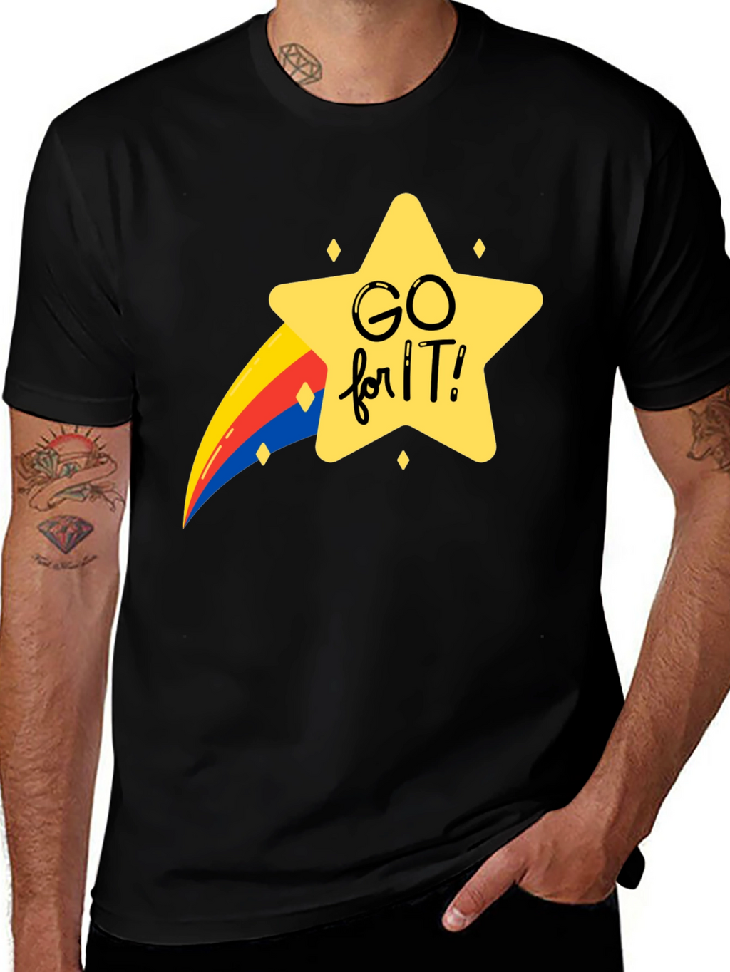Go For It Graphic Tee - Black