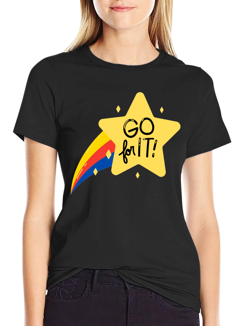 Go For It Graphic Tee - Black