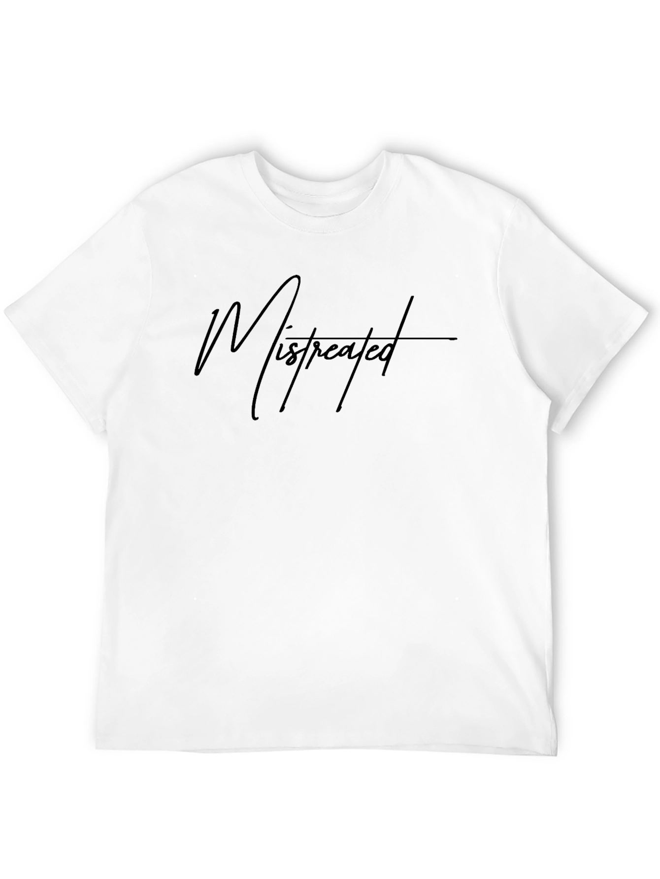 Mistreated Graphic T-Shirt - Soft Black Tee