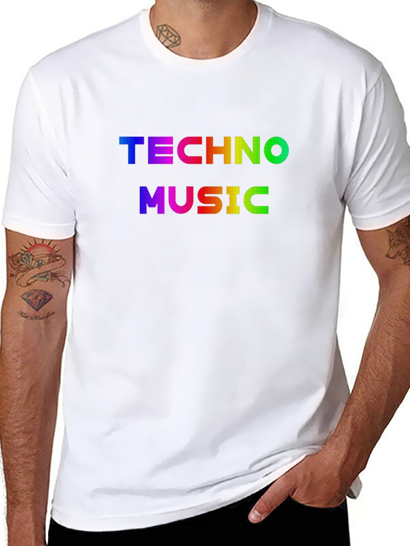 Techno Music Rainbow T-Shirt