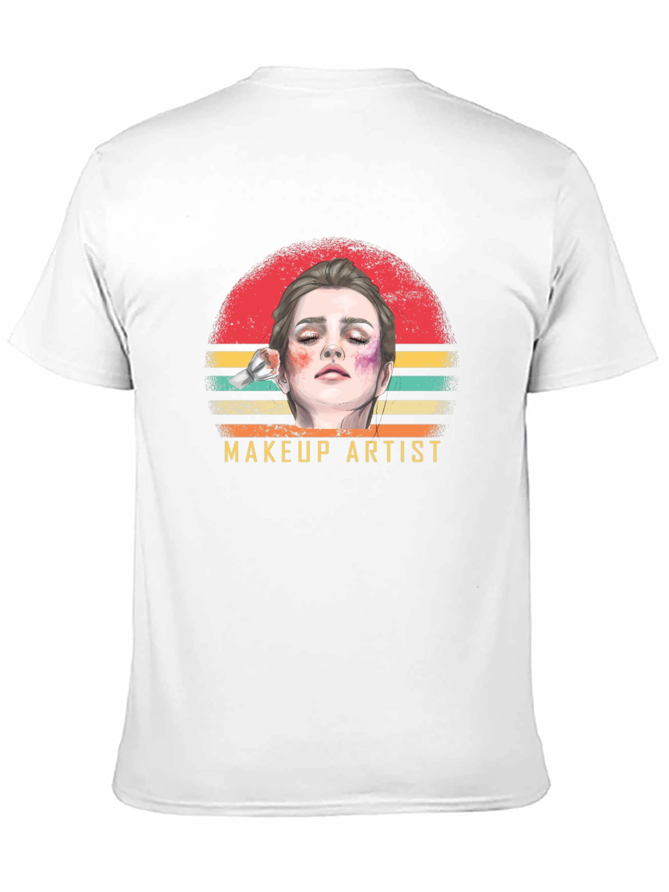Makeup Artist Graphic T-Shirt - Retro Style