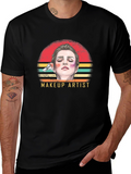 Makeup Artist Graphic T-Shirt - Retro Style