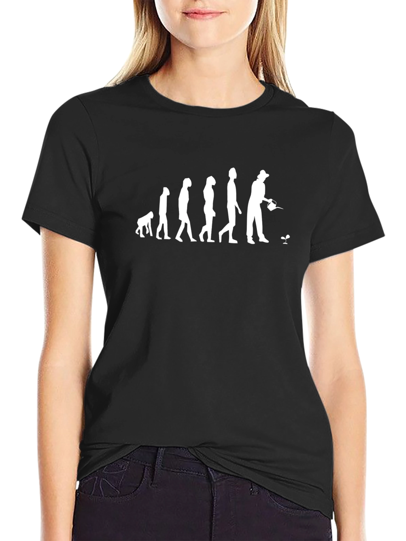 Evolution of Gardener T-Shirt - Black Cotton Tee