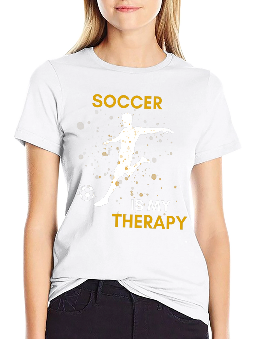 Soccer Is My Therapy Graphic T-Shirt