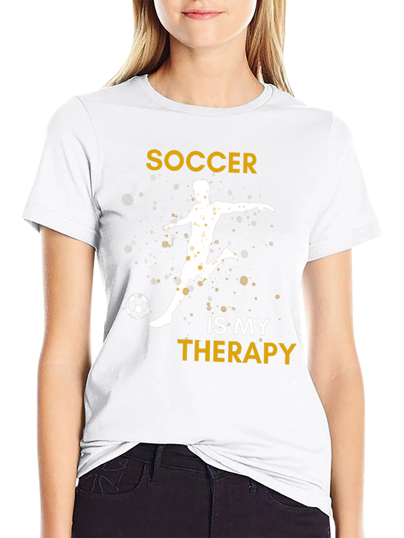 Soccer Is My Therapy Graphic T-Shirt