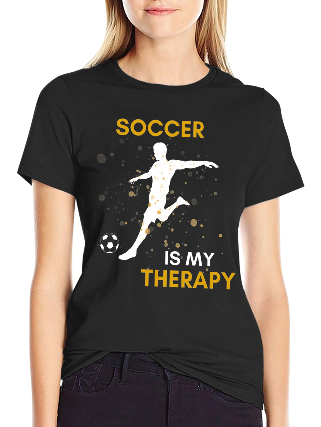 Soccer Is My Therapy Graphic T-Shirt