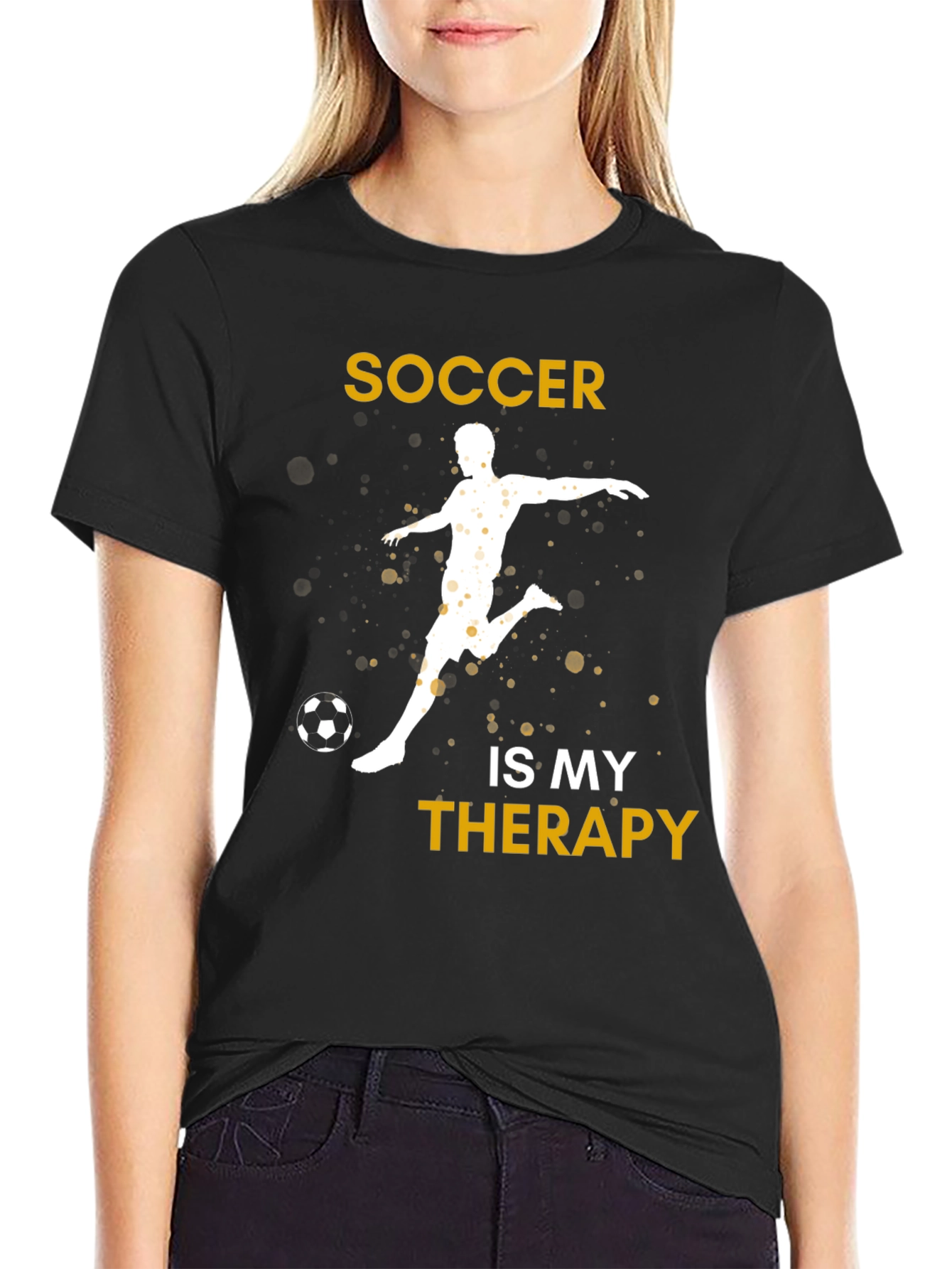 Soccer Is My Therapy Graphic T-Shirt