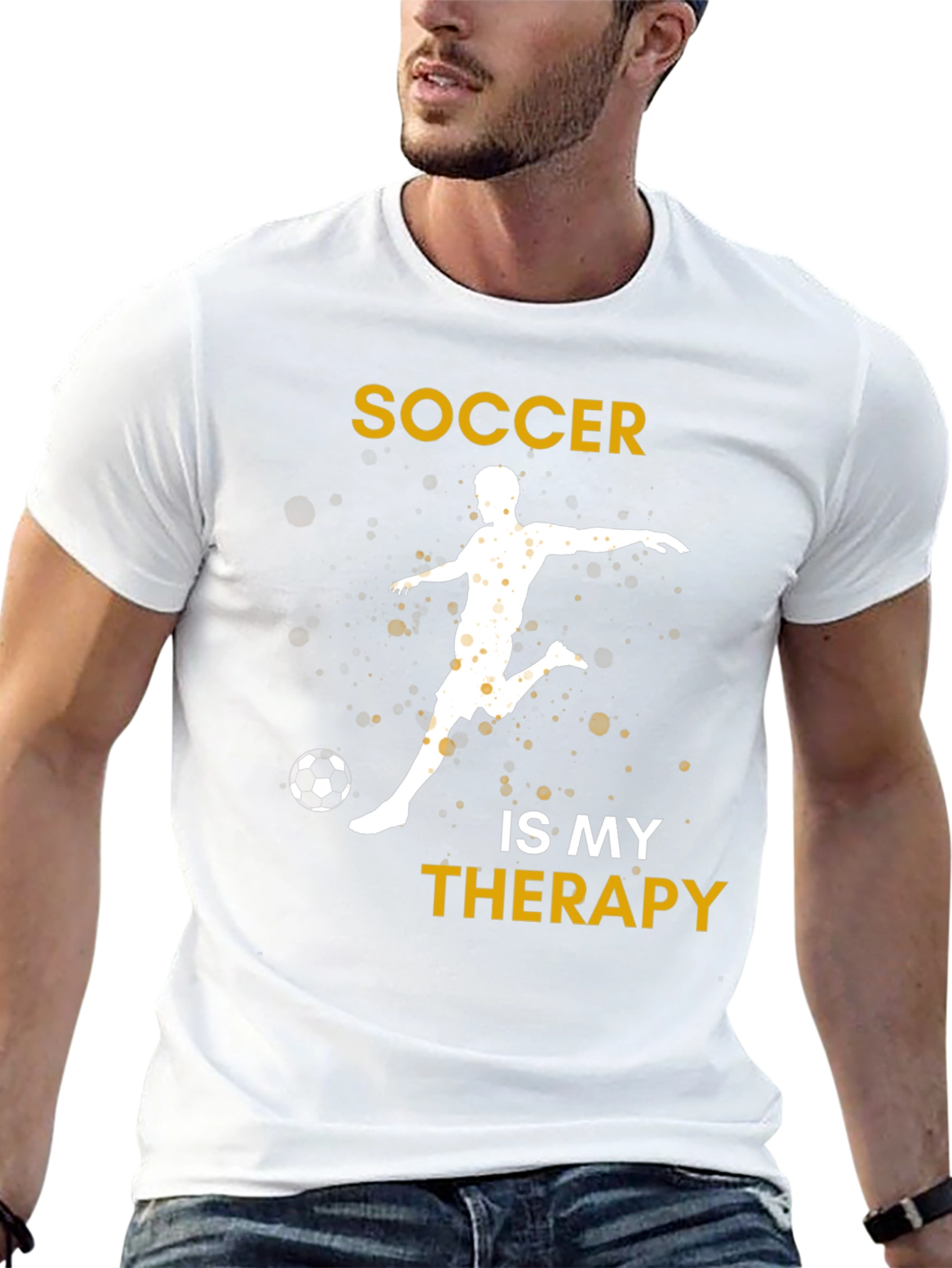 Soccer Is My Therapy Graphic T-Shirt