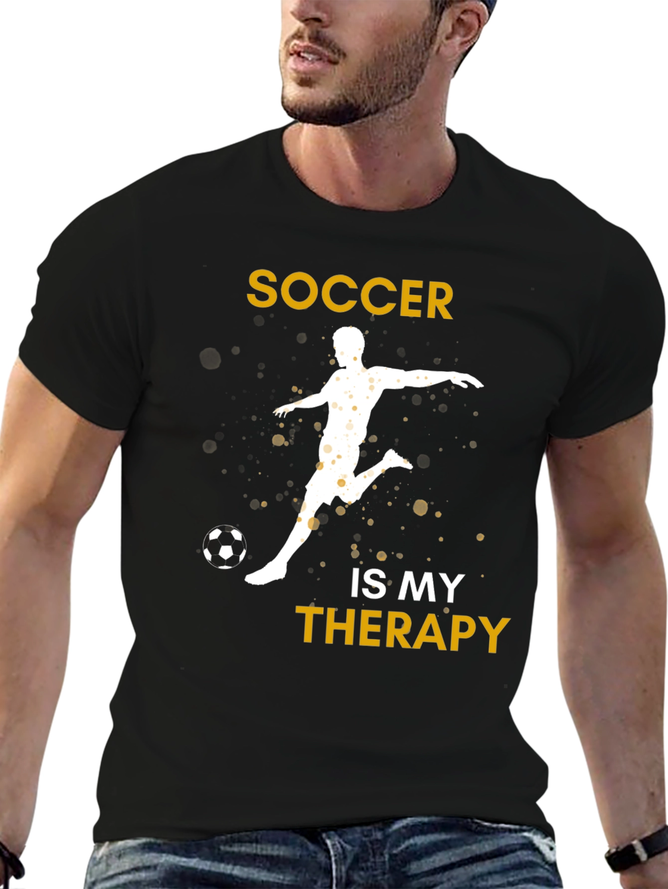 Soccer Is My Therapy Graphic T-Shirt