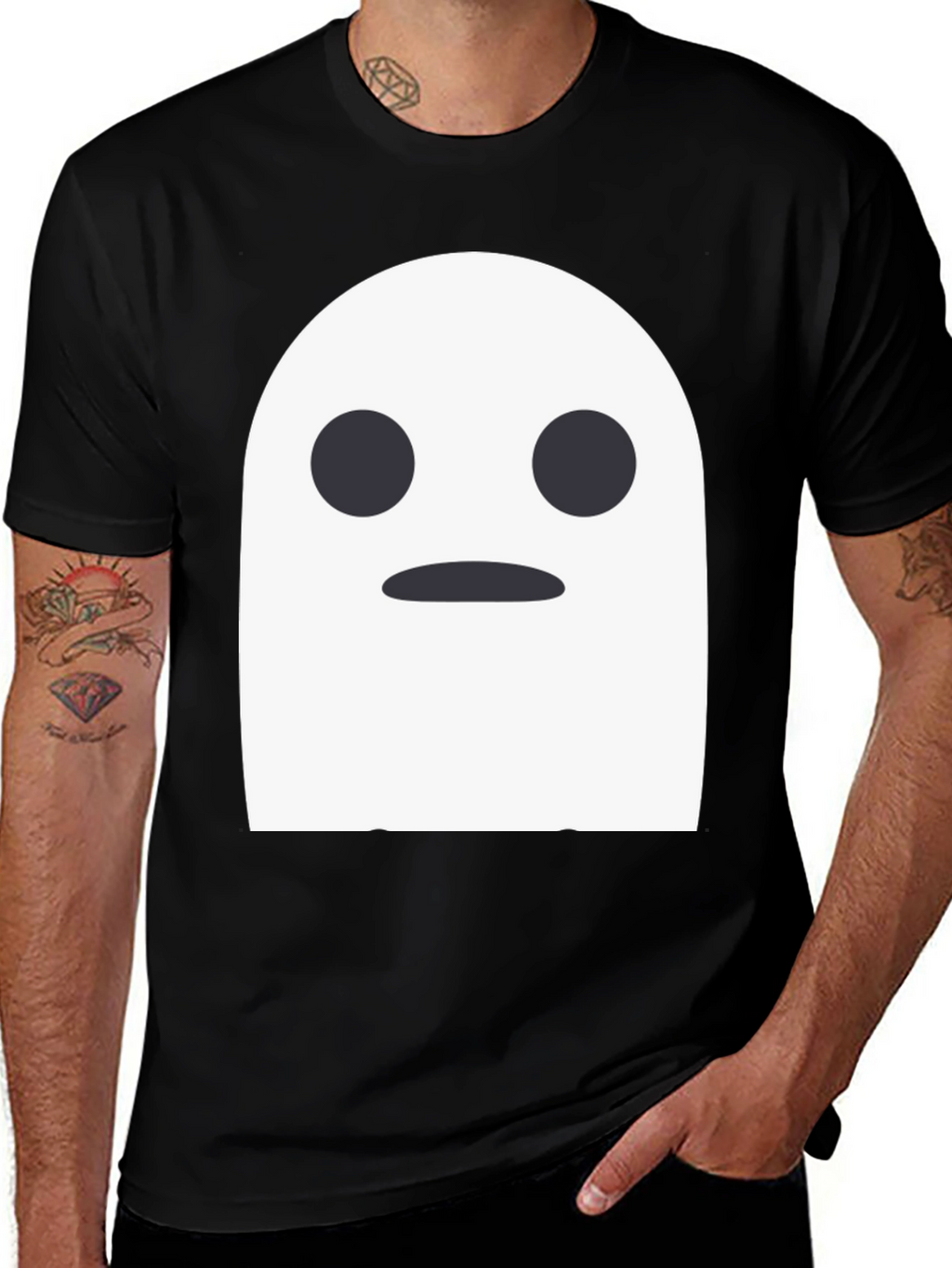 Ghost Graphic Tee -  Spooky Season Shirt