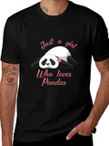 Panda Lover T-Shirt - Cute Girls Panda Graphic Tee