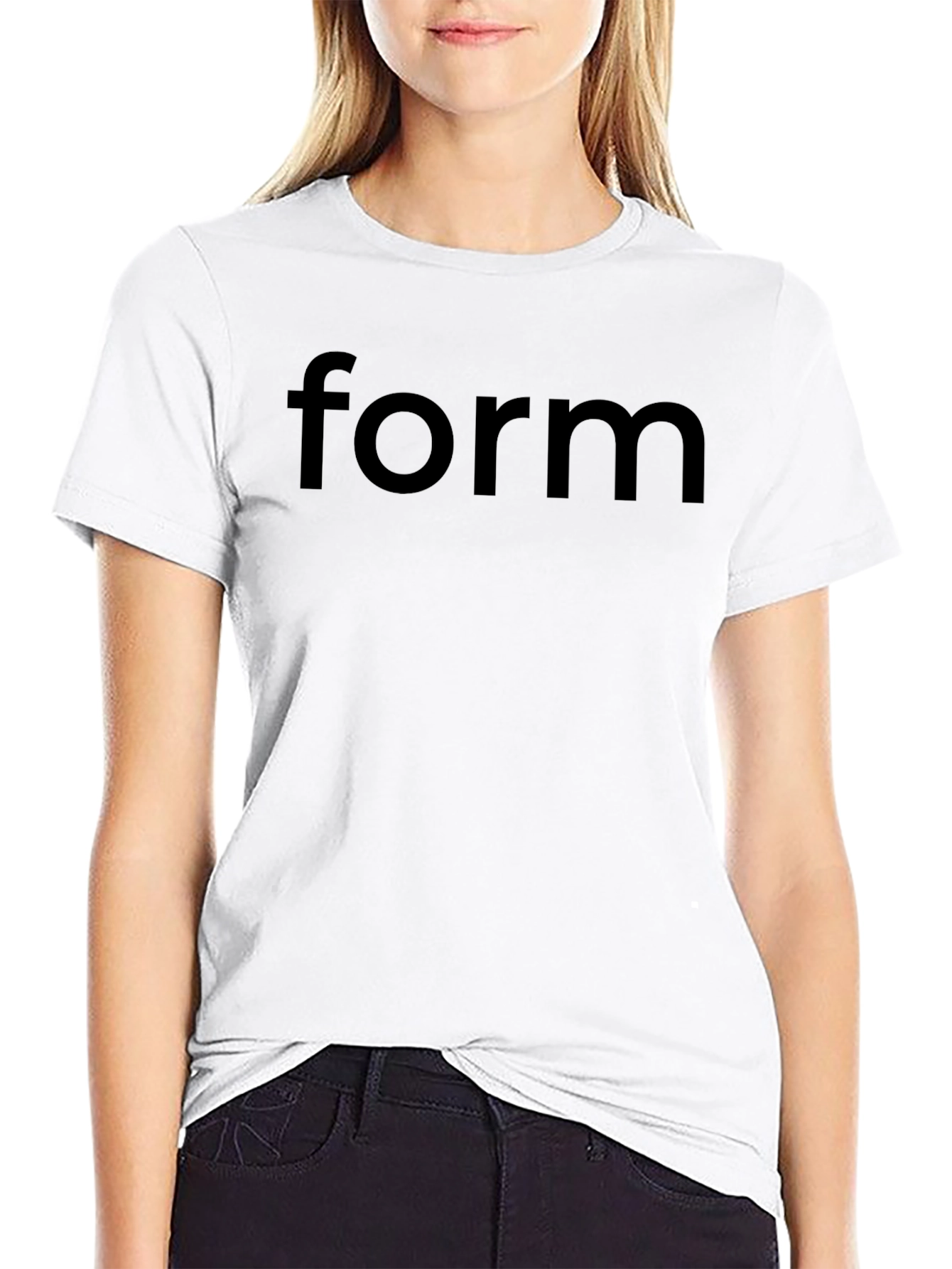 Modern Black Form Graphic T-Shirt