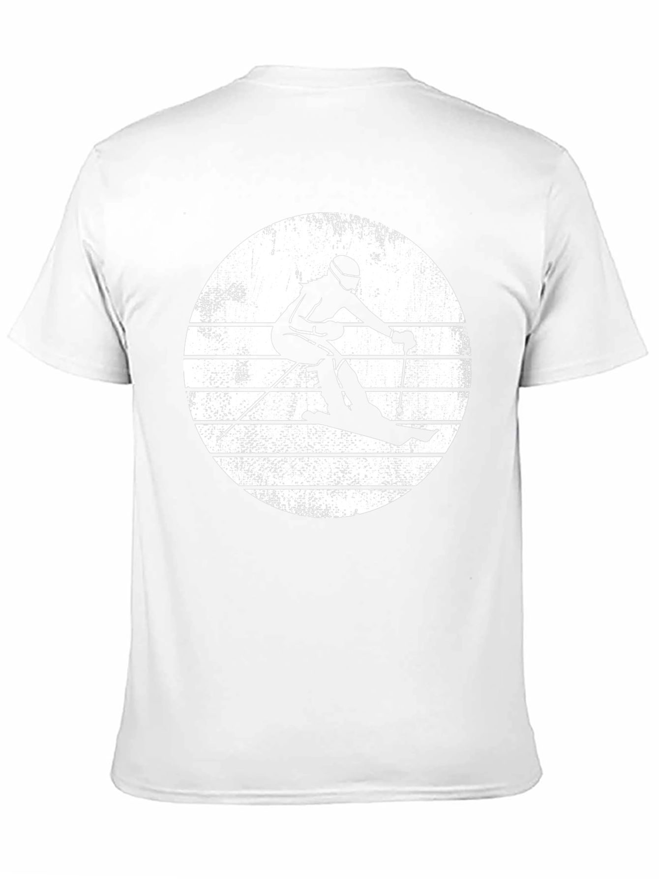 Skiing Silhouette T-Shirt - Black Graphic Tee