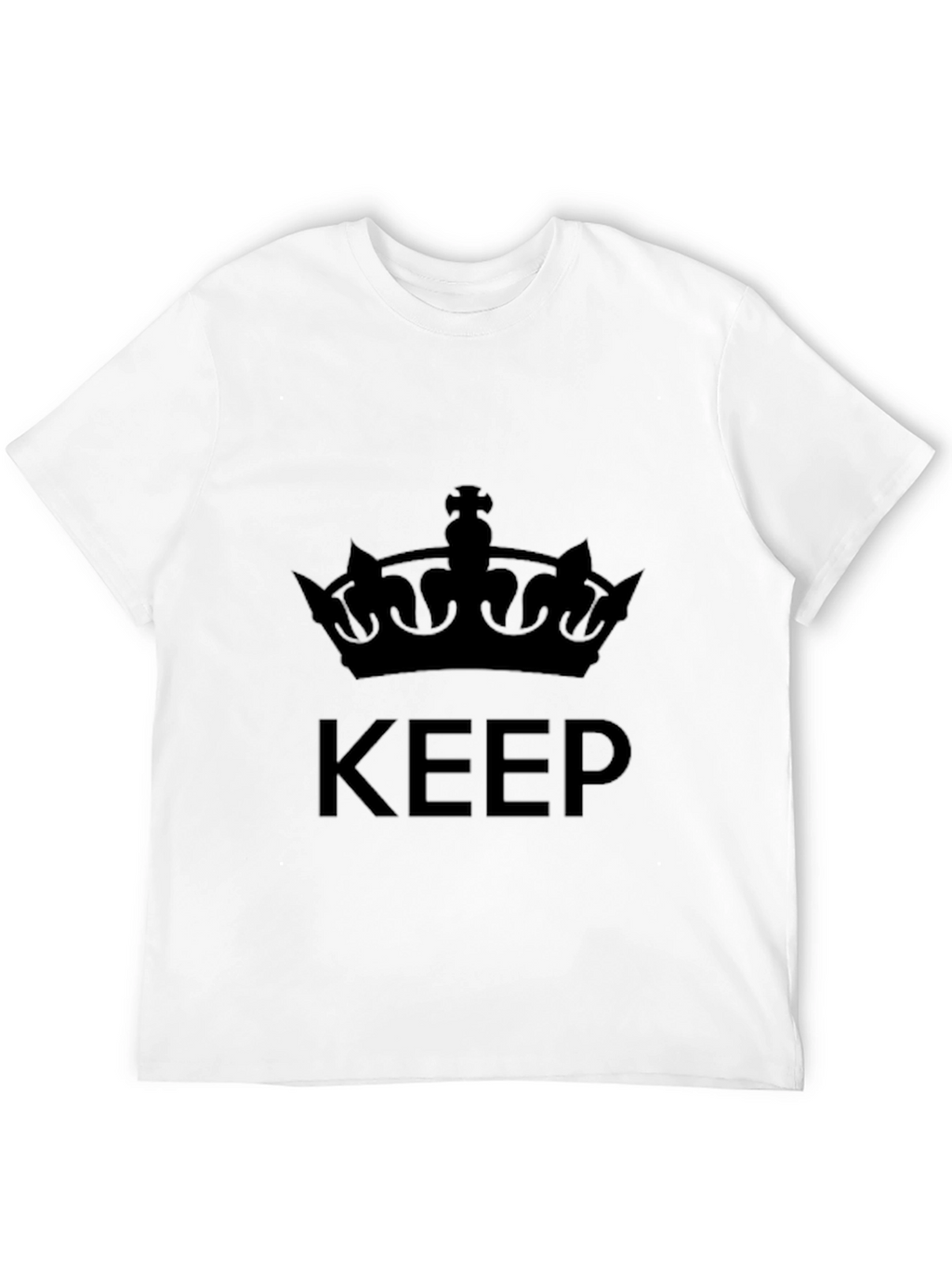 Keep Calm Crown Graphic Tee - Black