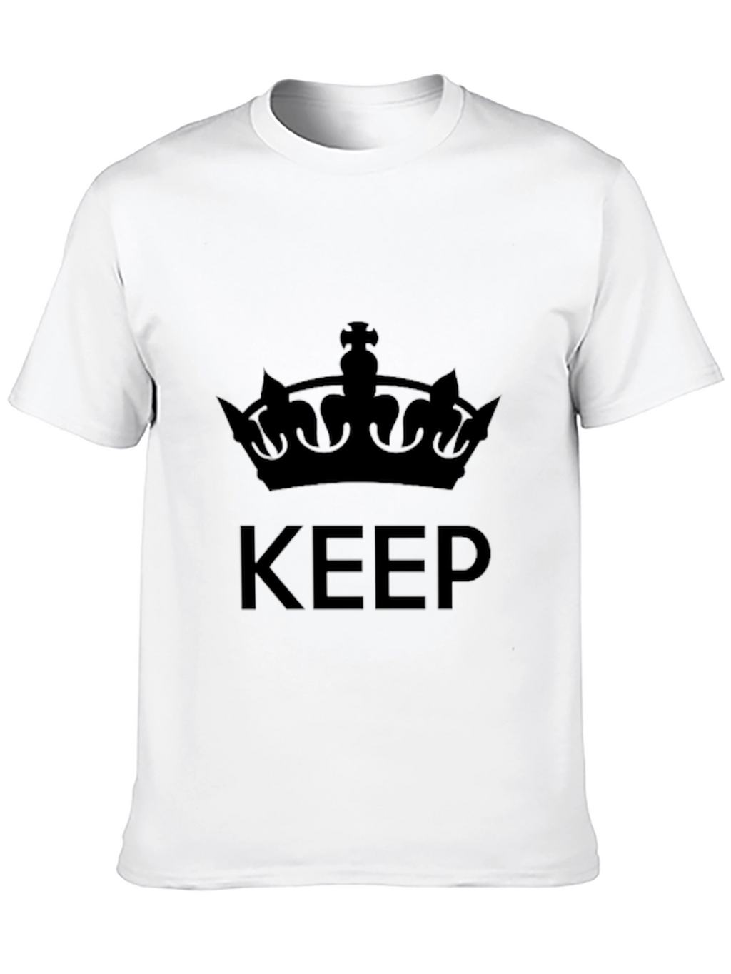Keep Calm Crown Graphic Tee - Black
