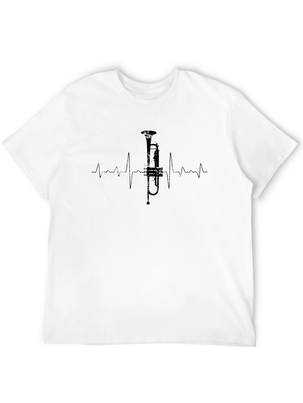 Trumpet Heartbeat T-Shirt - Music Lover Tee