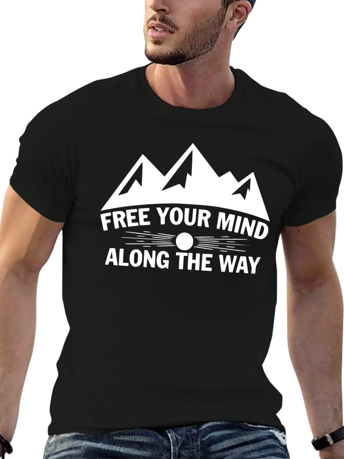 Free Your Mind Mountain Graphic T-Shirt