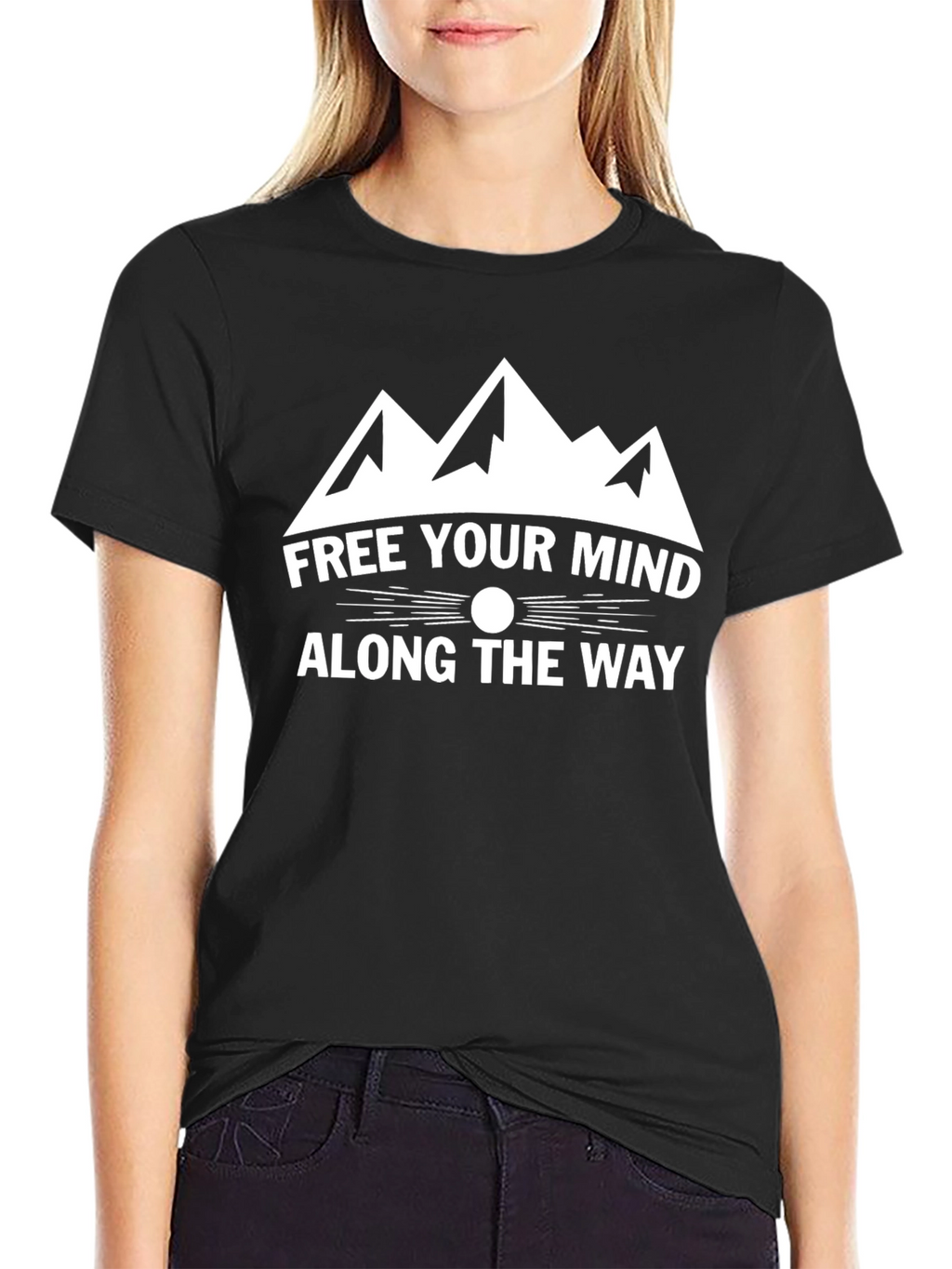 Free Your Mind Mountain Graphic T-Shirt