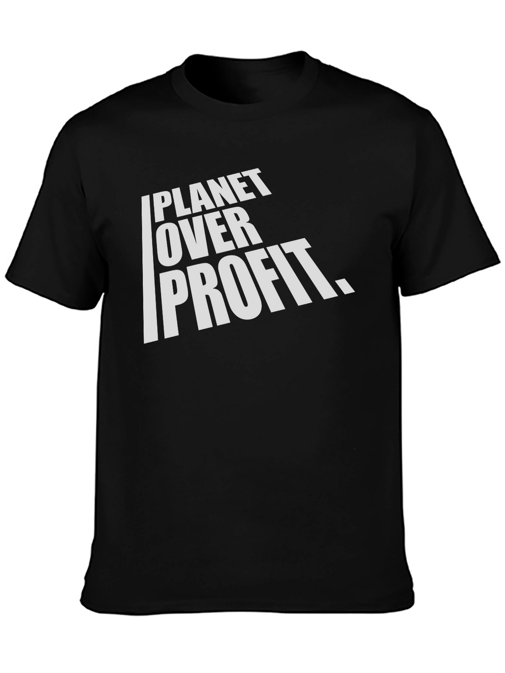 Planet Over Profit Graphic T-Shirt - Black