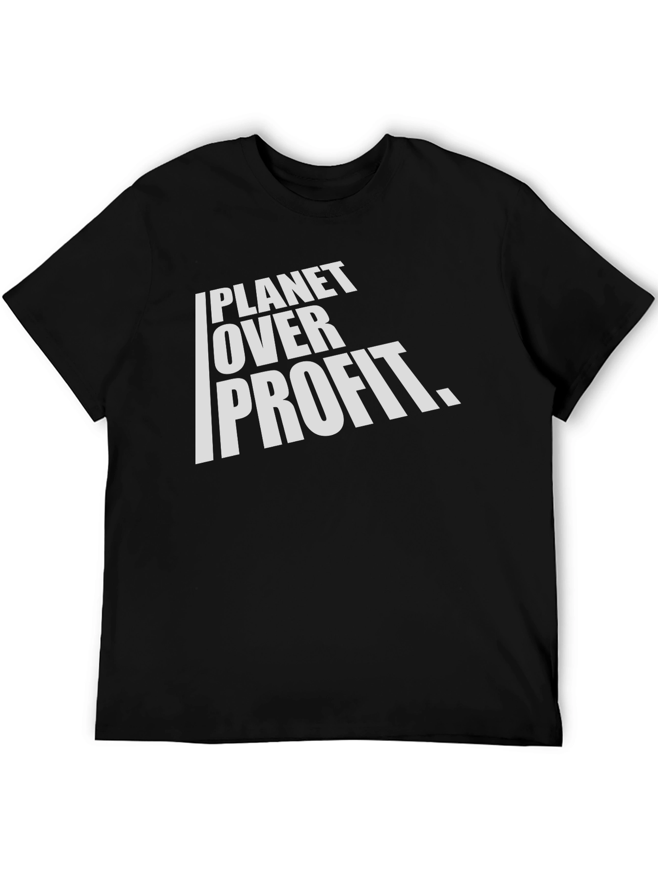 Planet Over Profit Graphic T-Shirt - Black