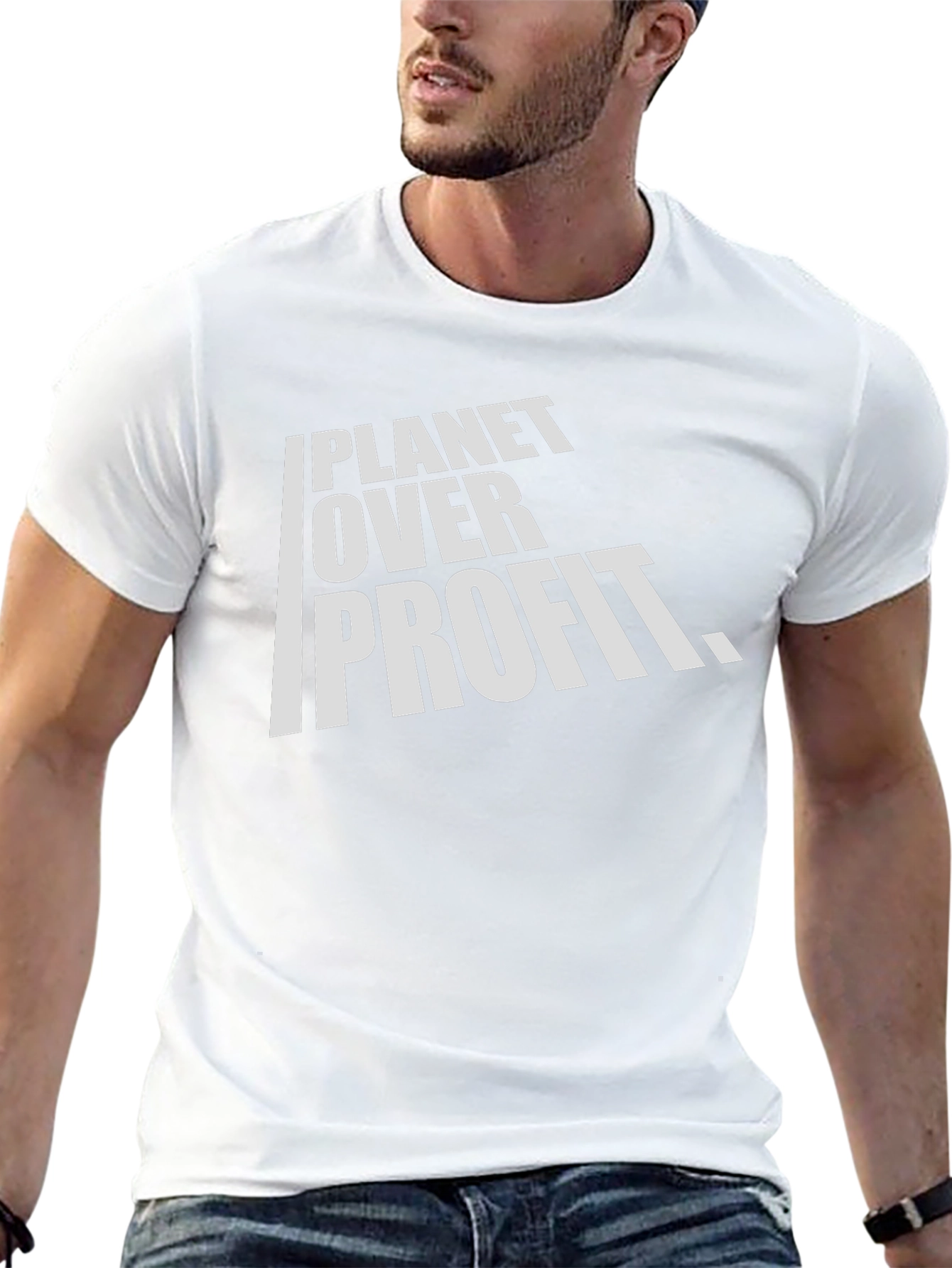 Planet Over Profit Graphic T-Shirt - Black