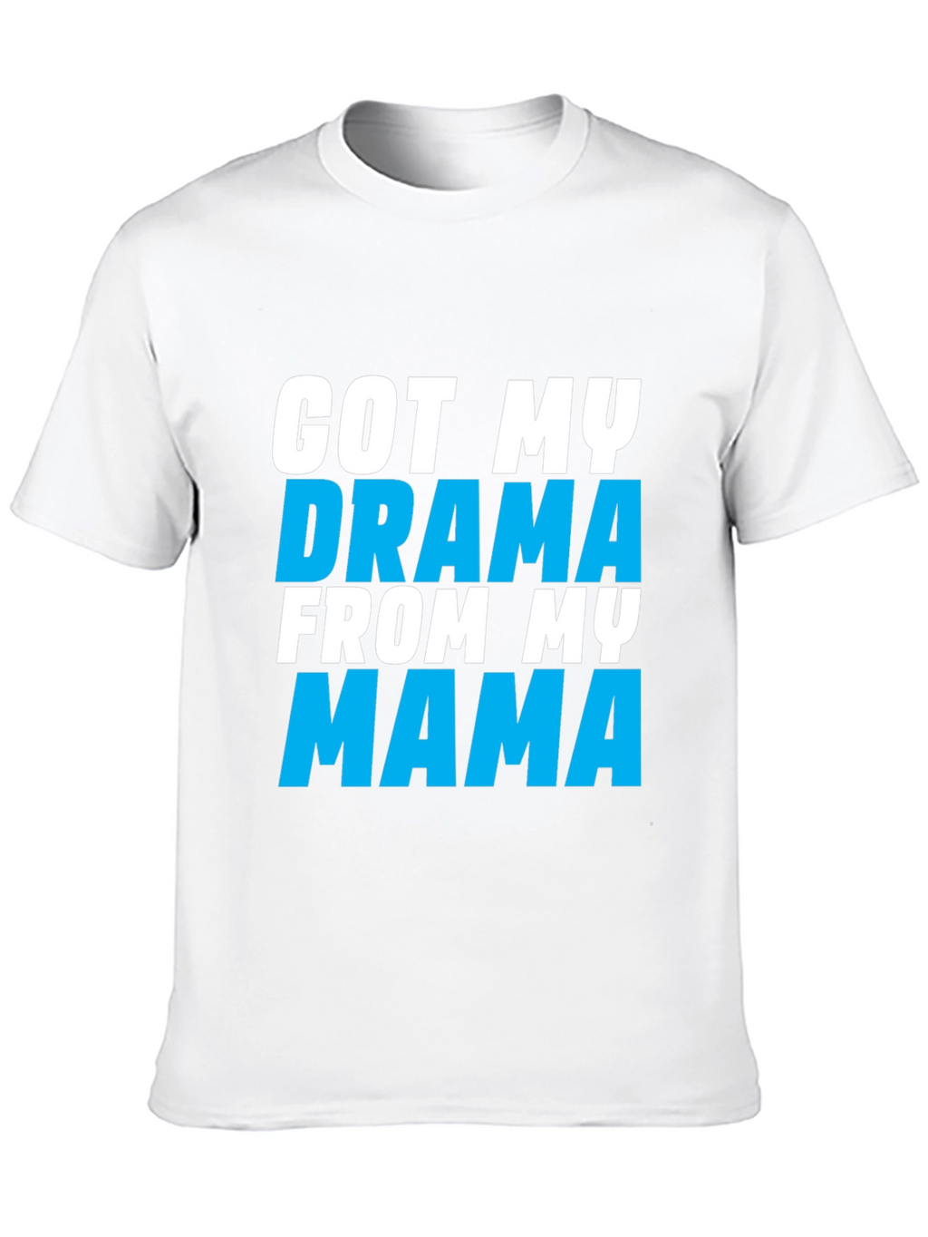 Drama Mama Graphic Tee - Black Cotton Blend T-Shirt