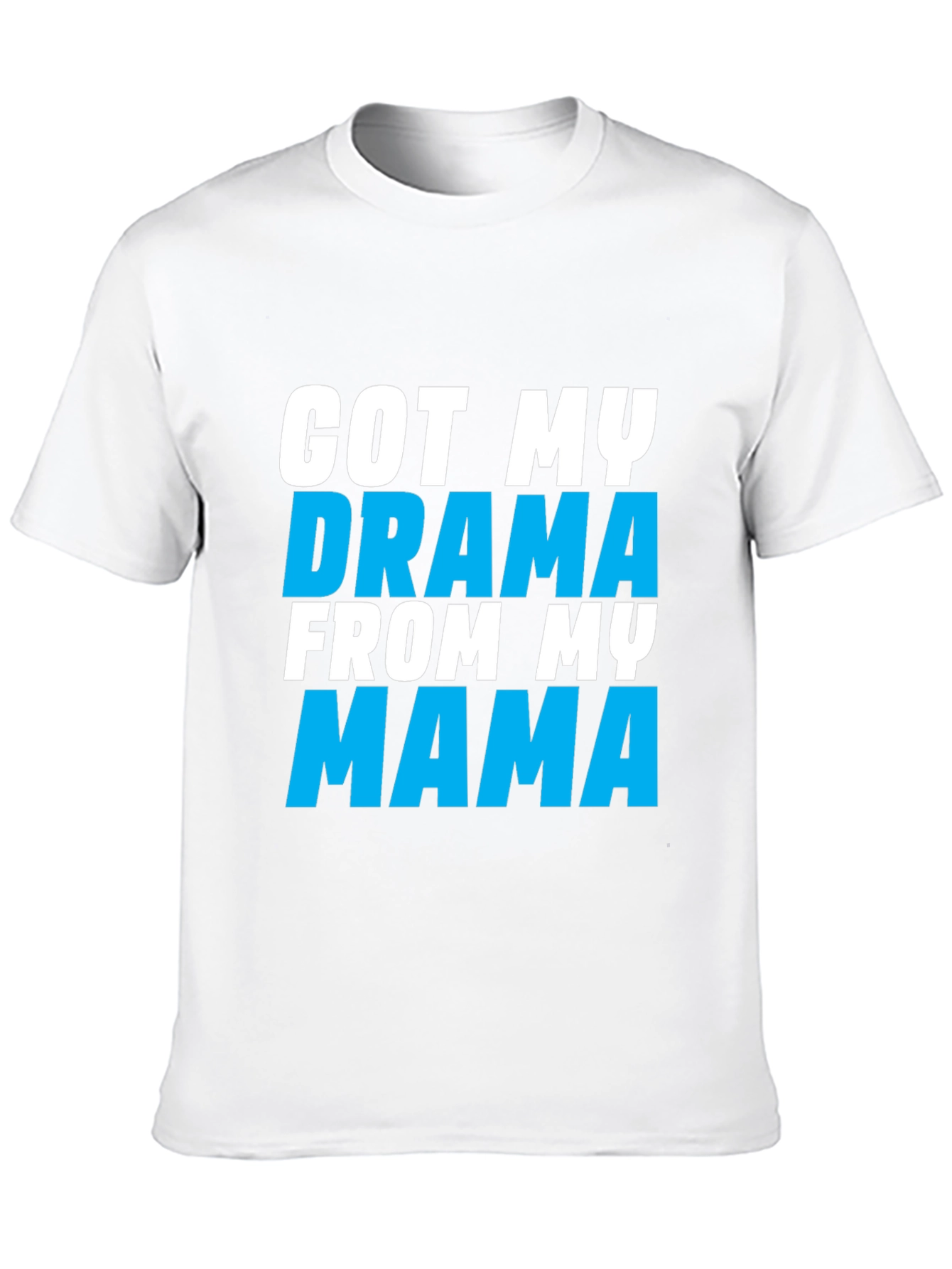 Drama Mama Graphic Tee - Black Cotton Blend T-Shirt