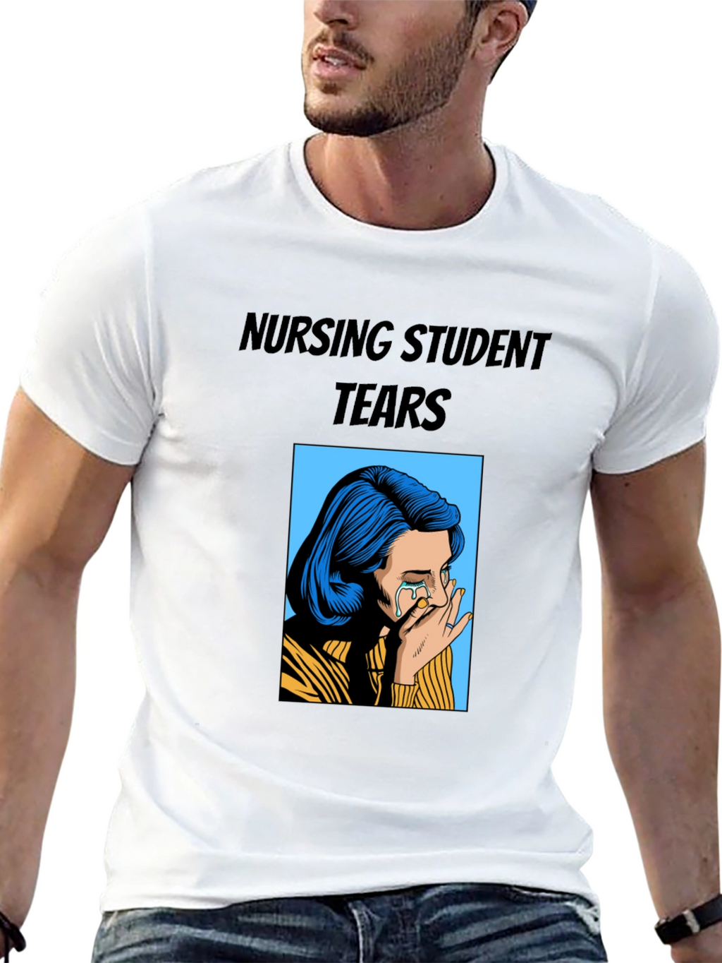 Nursing Student Tears Graphic T-Shirt