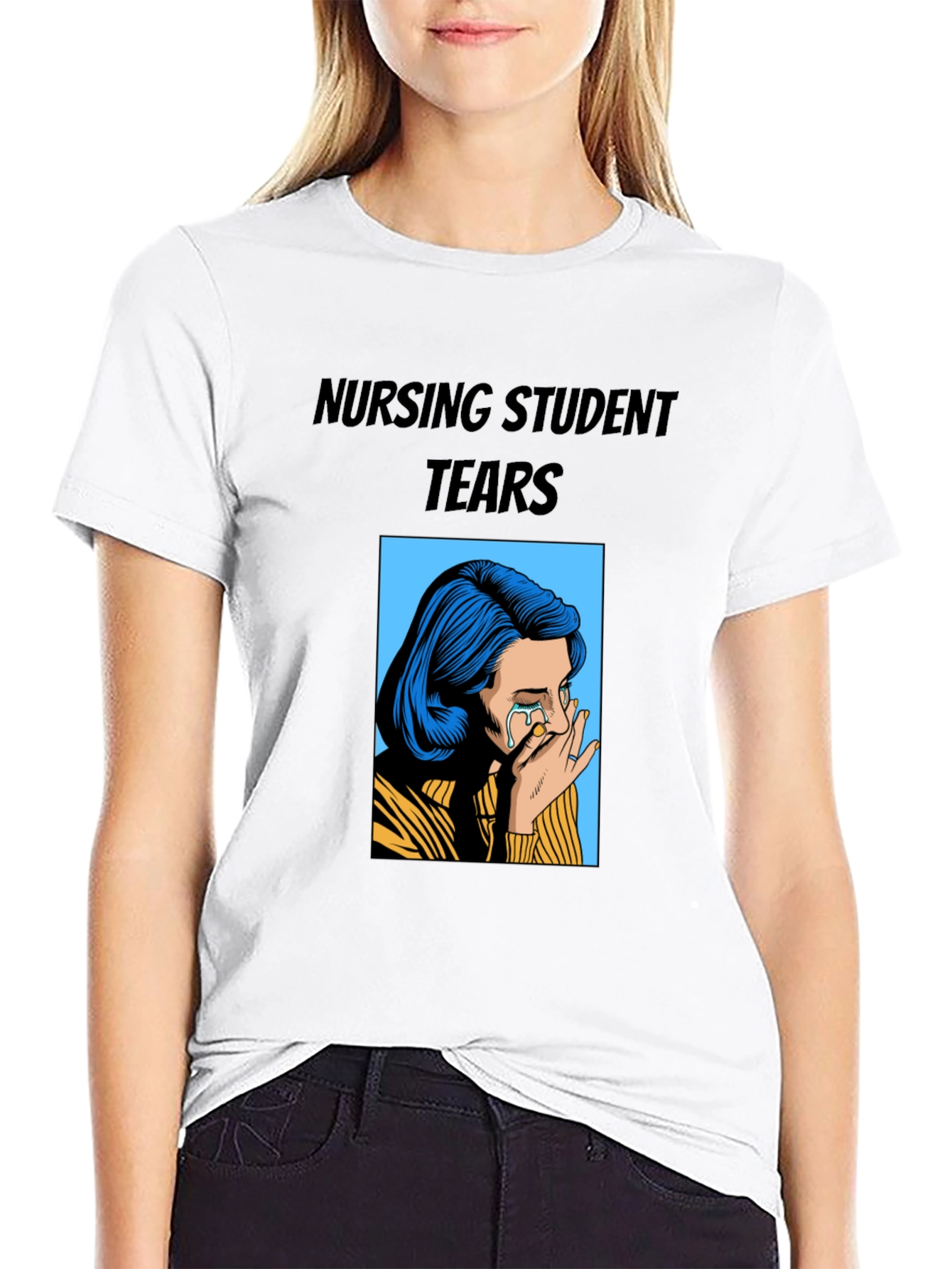 Nursing Student Tears Graphic T-Shirt
