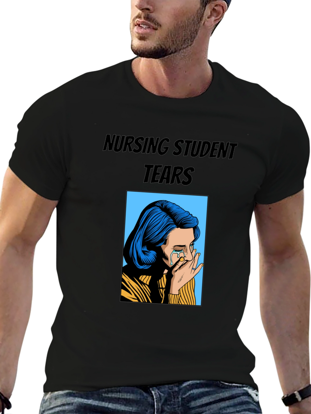 Nursing Student Tears Graphic T-Shirt