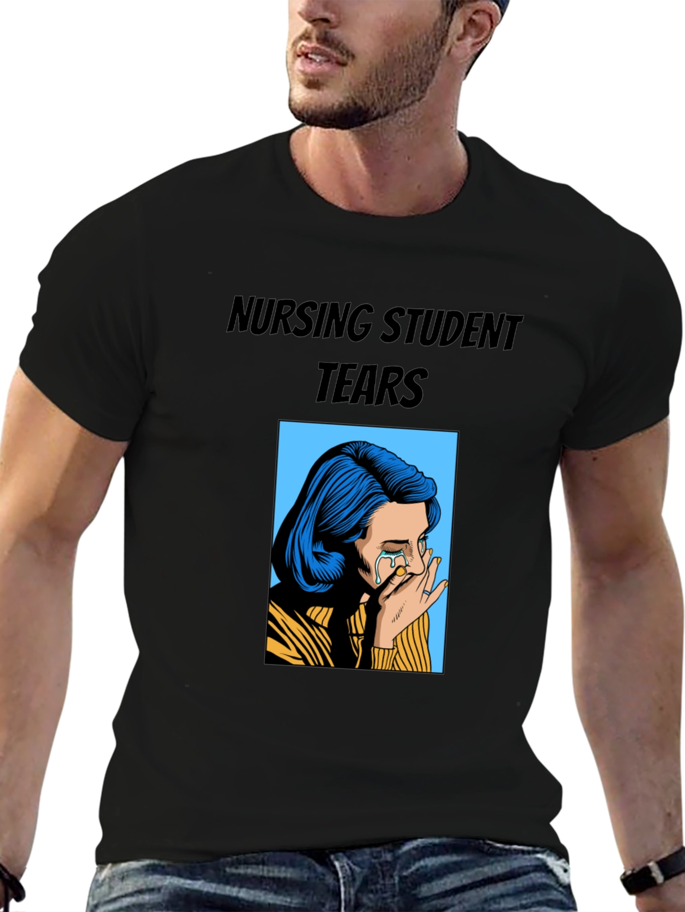 Nursing Student Tears Graphic T-Shirt