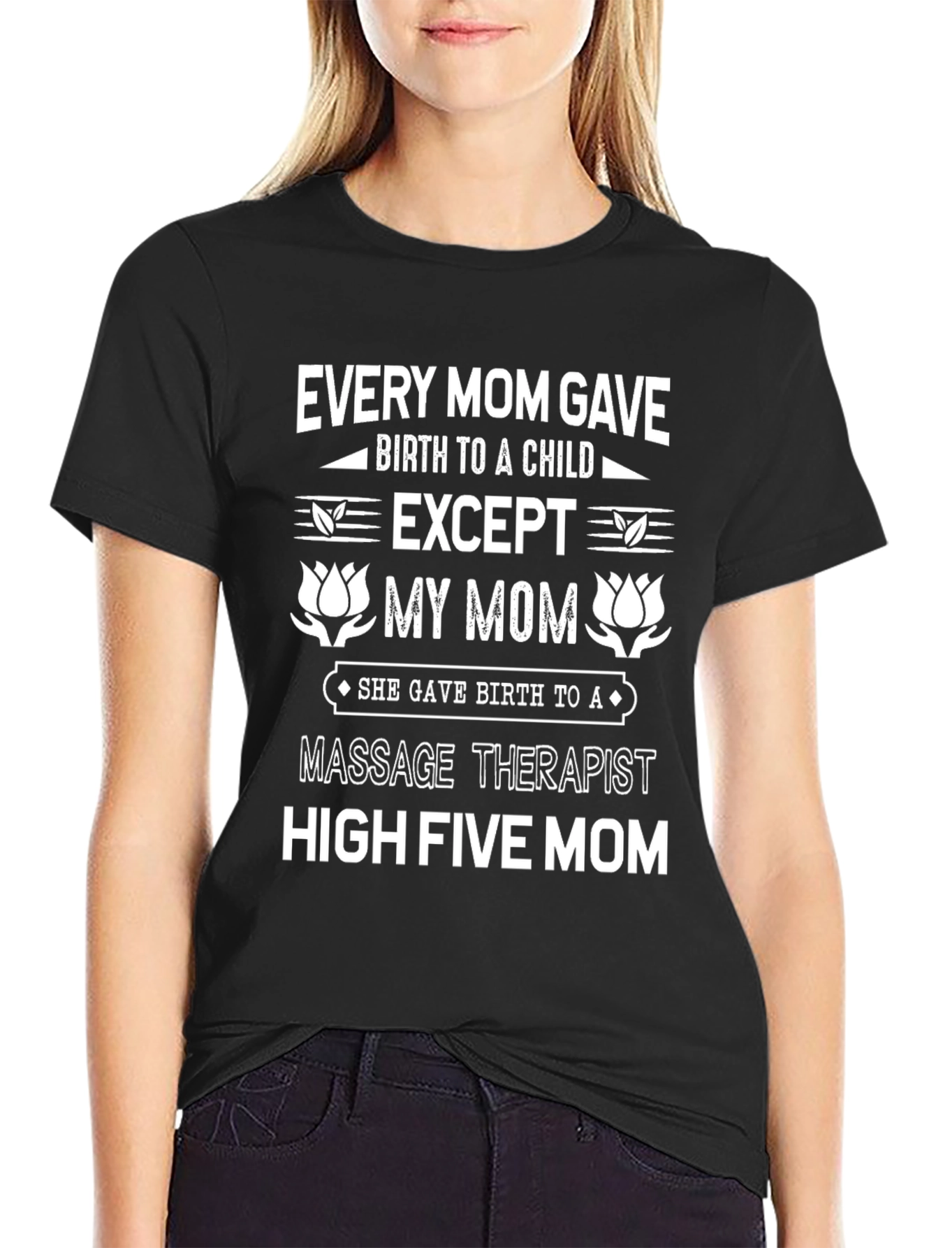 Massage Therapist Mom Graphic T-Shirt