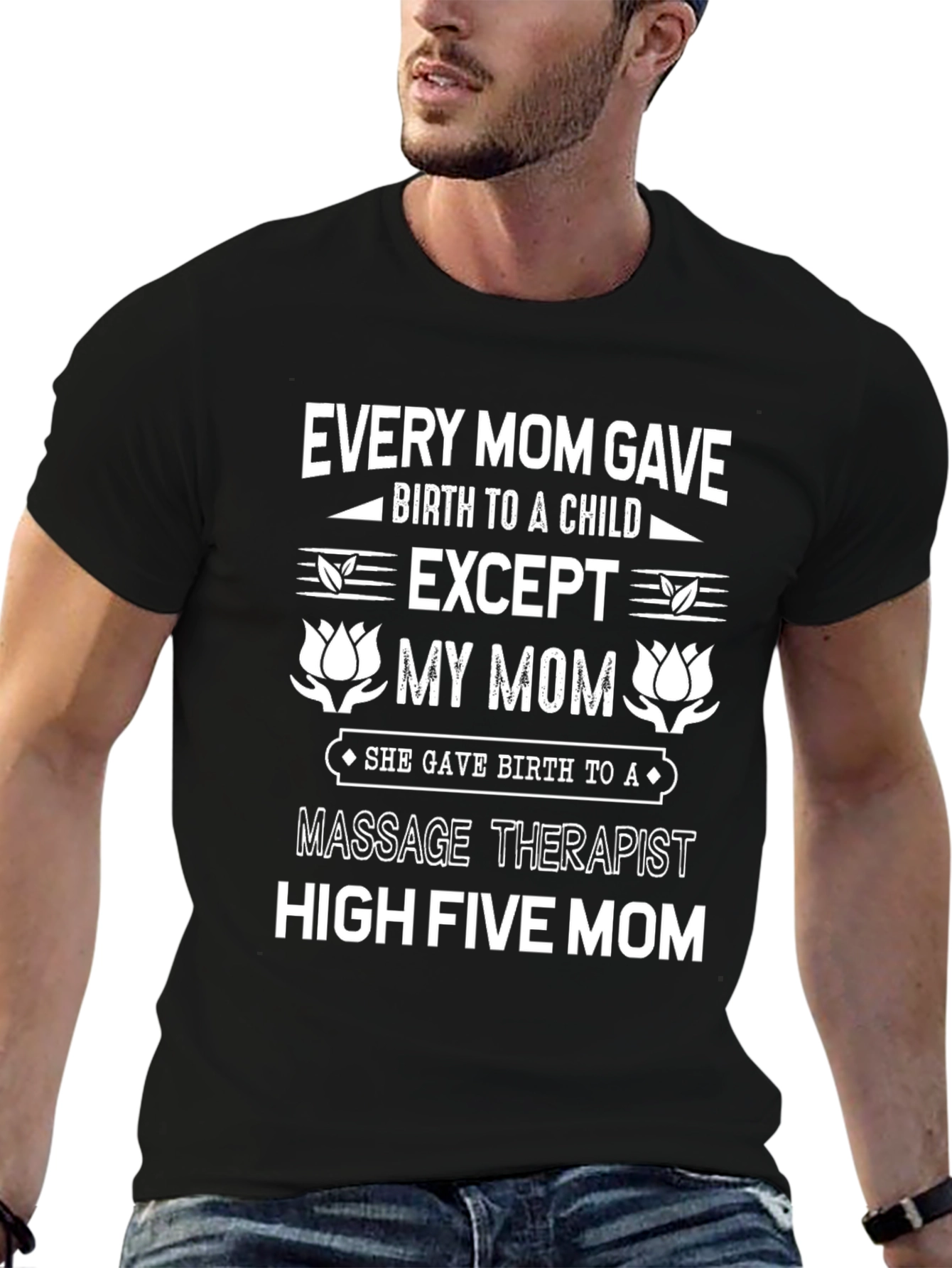 Massage Therapist Mom Graphic T-Shirt