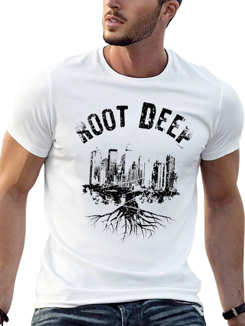 Root Deep Graphic T-Shirt - Cityscape Tee