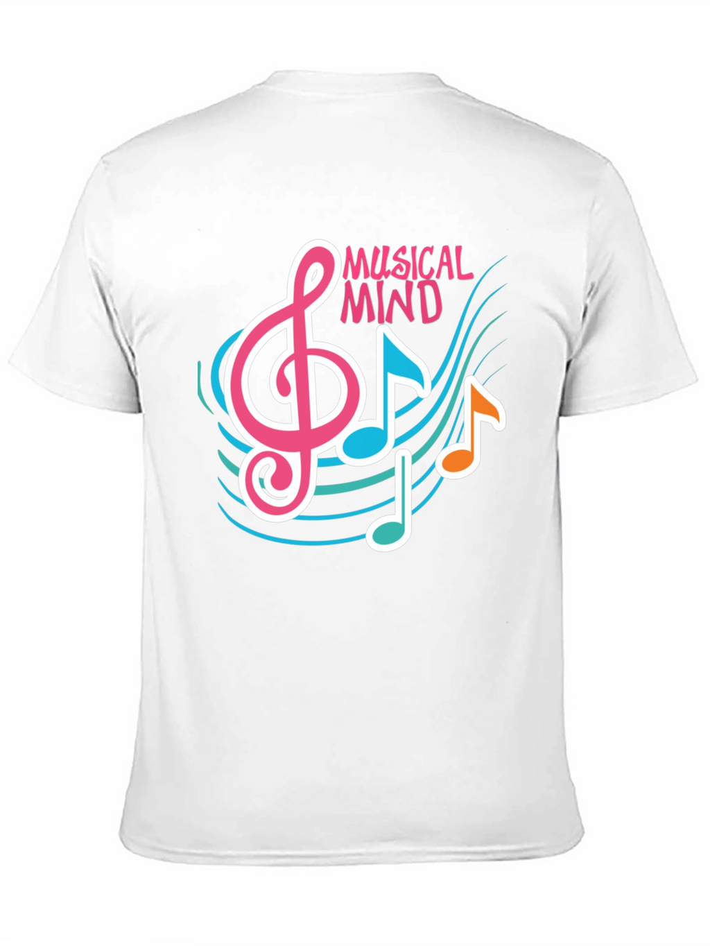 Musical Mind Graphic Tee - Black Cotton T-Shirt