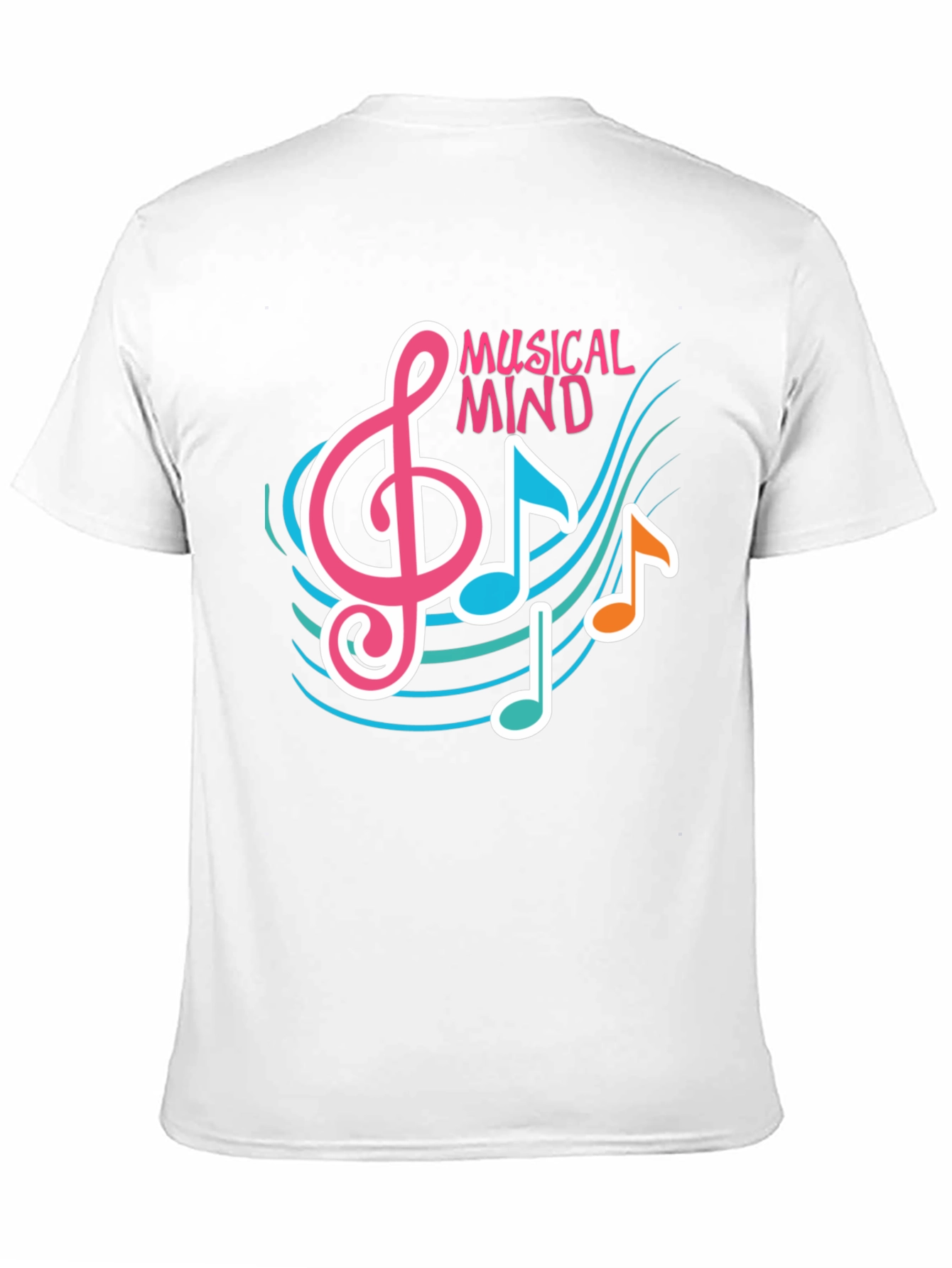 Musical Mind Graphic Tee - Black Cotton T-Shirt